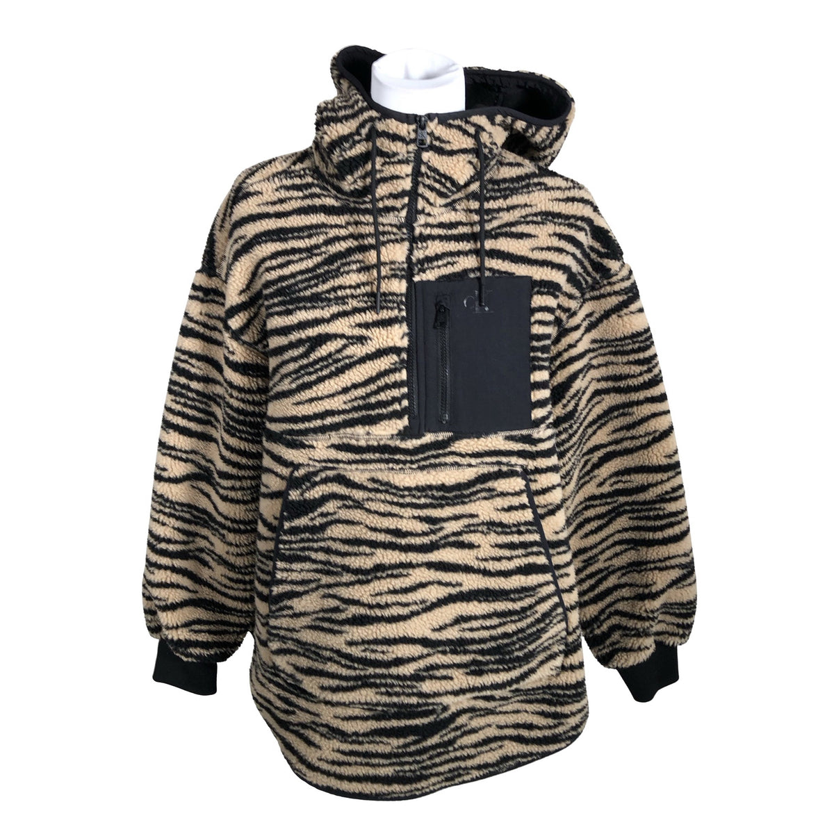 Unisex Calvin Klein Jeans - Fliisjakk, suurus 34 - Pruun (1)