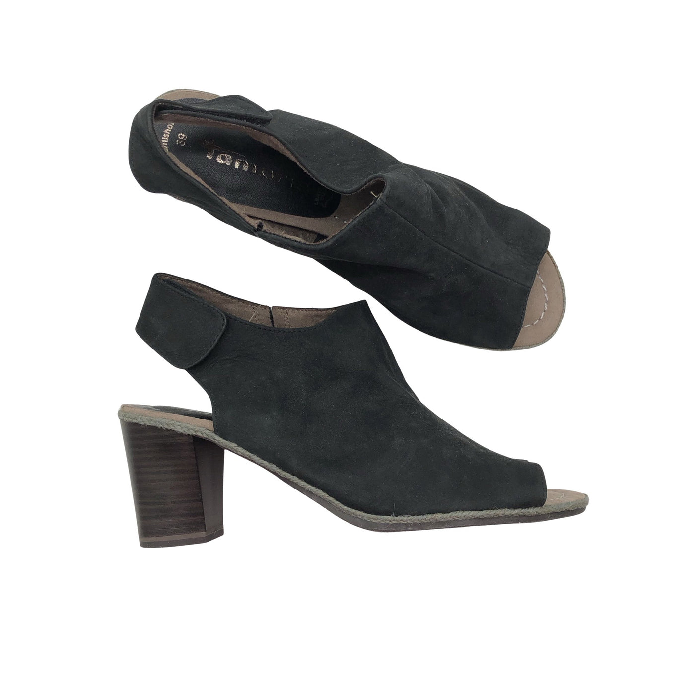 Unisex Tamaris - Lahtise ninaga kontsakingad, suurus 39 - Must (1)