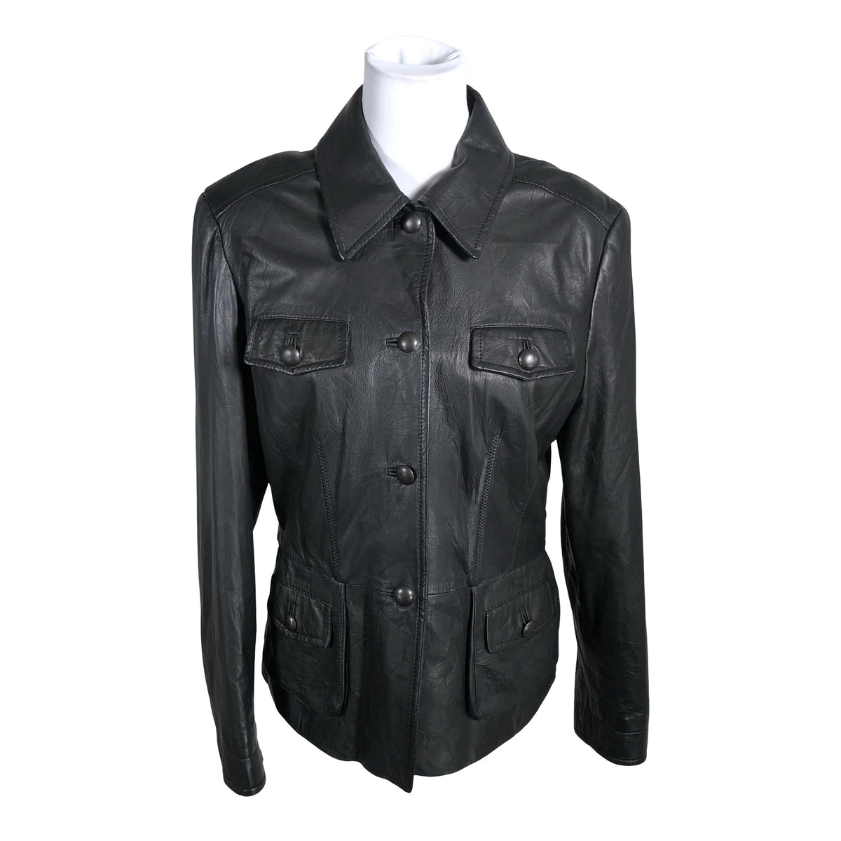 Unisex Ril's - Nahktagi, suurus 40 - Must (1)