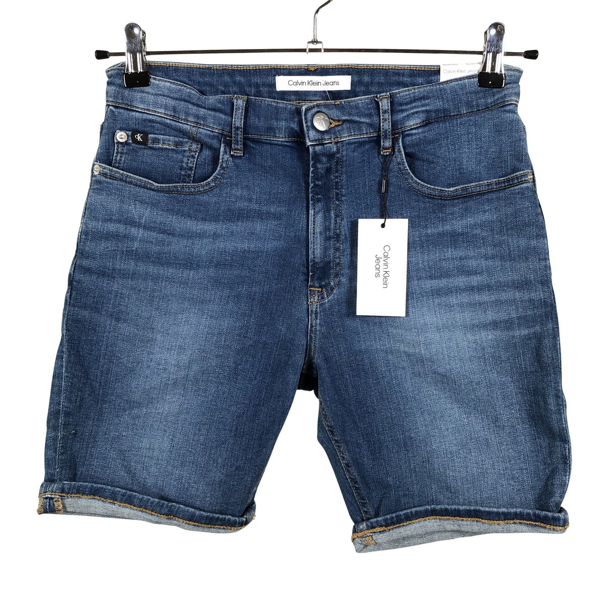 Unisex Calvin Klein Jeans - Teksast lühikesed püksid, suurus 158 - 164 - Sinine (1)