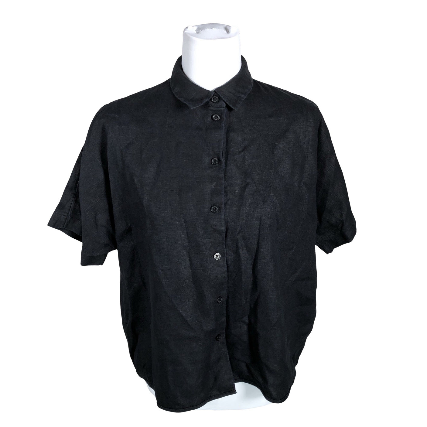 Unisex COS - Lühikeste käistega pluus, suurus 38 - Must (1)
