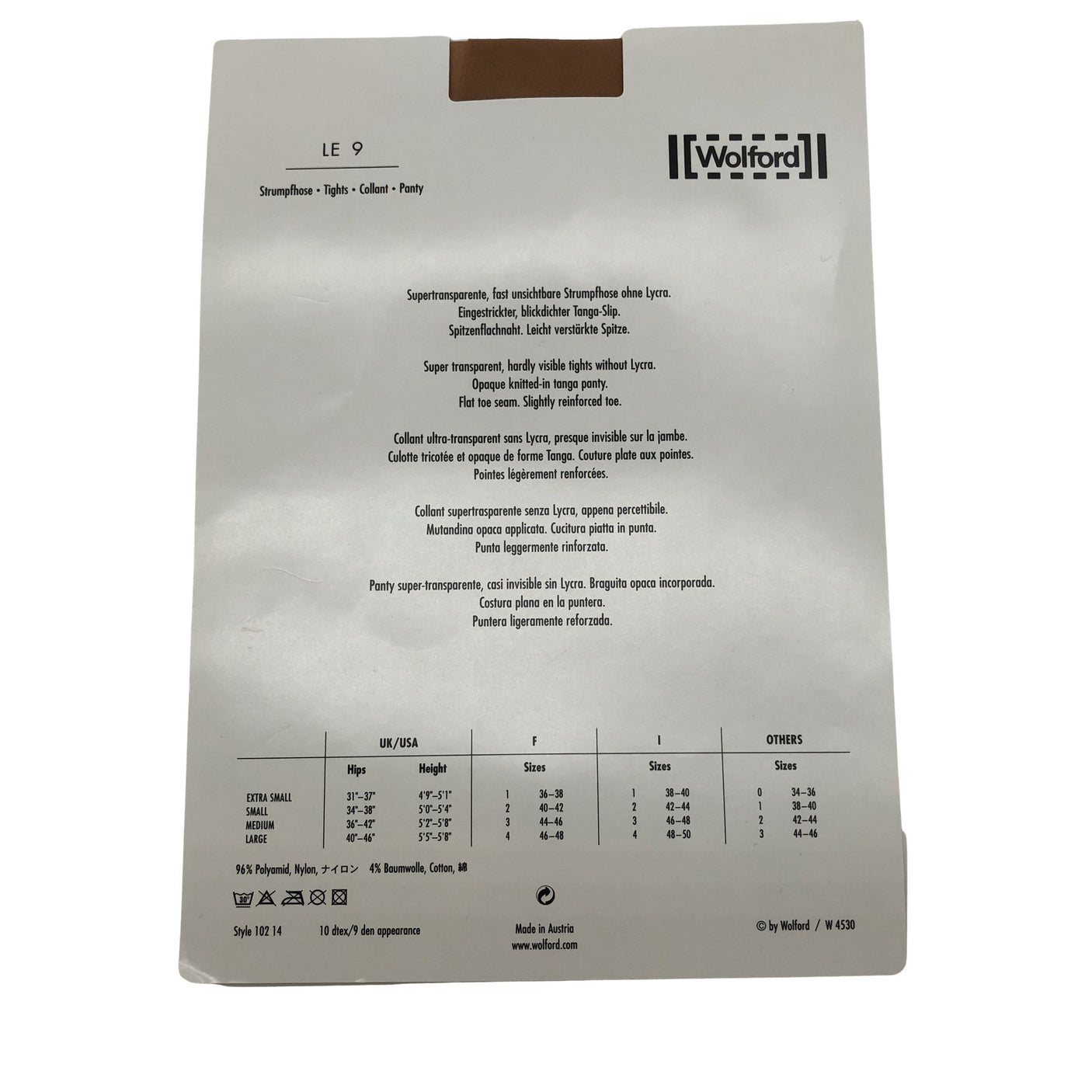 Unisex Wolford - Sukkpüksid, õhukesed, suurus 38 - Beige (2)
