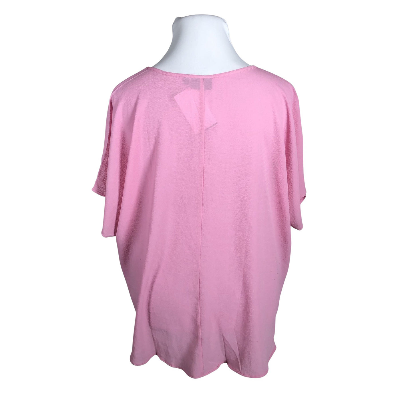 Unisex Zizzi - Lühikeste käistega pluus, suurus 50 - Heleroosa (2)