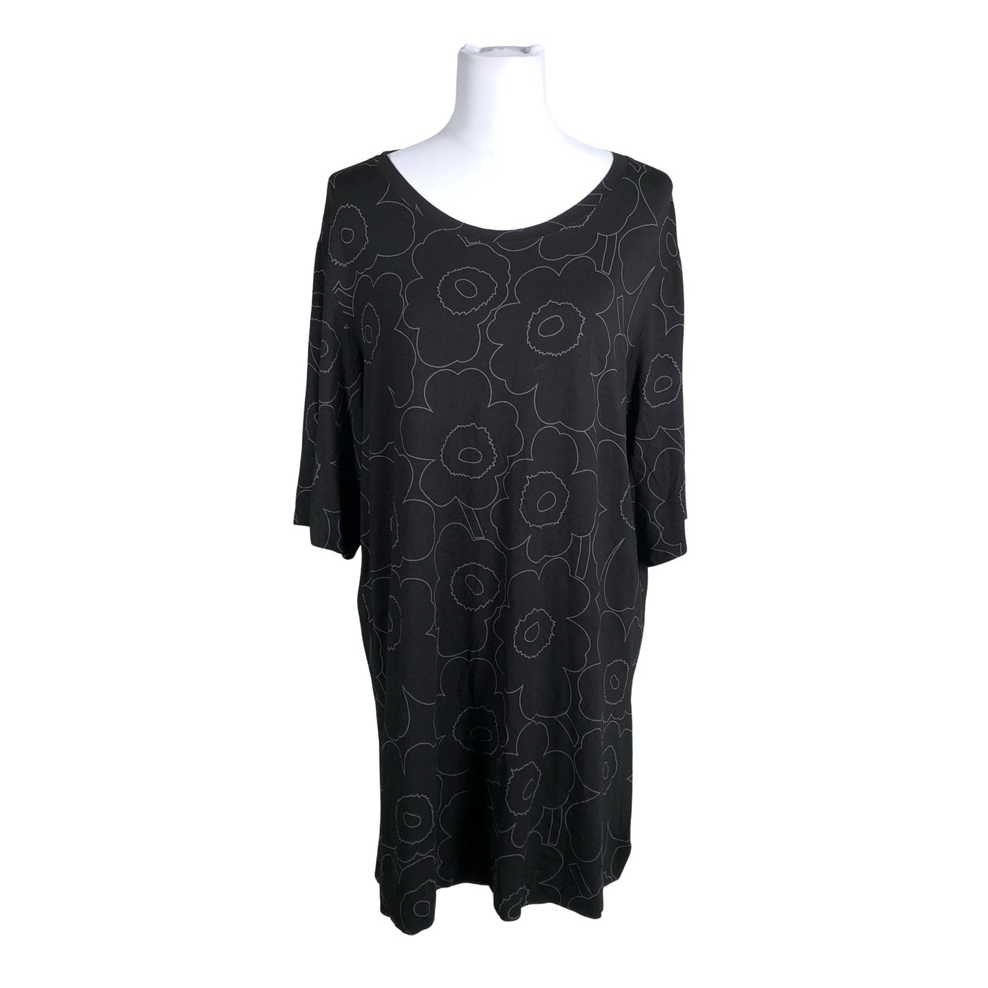 Unisex Marimekko - Trikotaažist kleit, suurus 40 - Must (1)