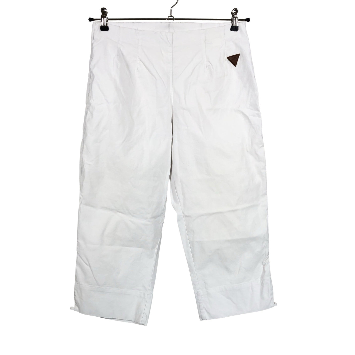 Unisex LauRie - Mittevenivad poolpikad püksid, suurus 40 - Valge (1)
