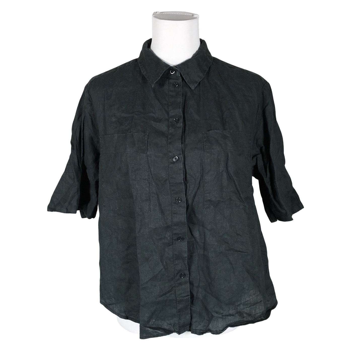 Unisex Opus - Lühikeste käistega pluus, suurus 38 - Roheline (1)