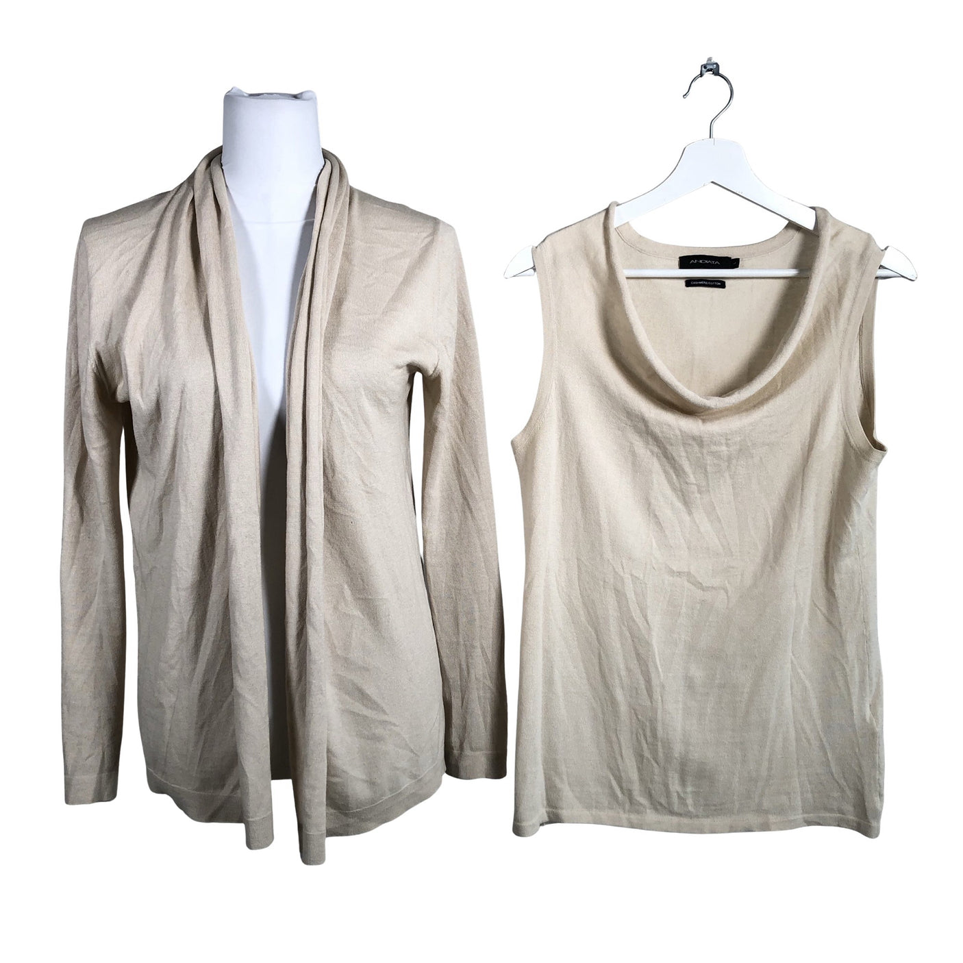 Unisex Andiata - Kardigan, suurus 36 - Beige (1)