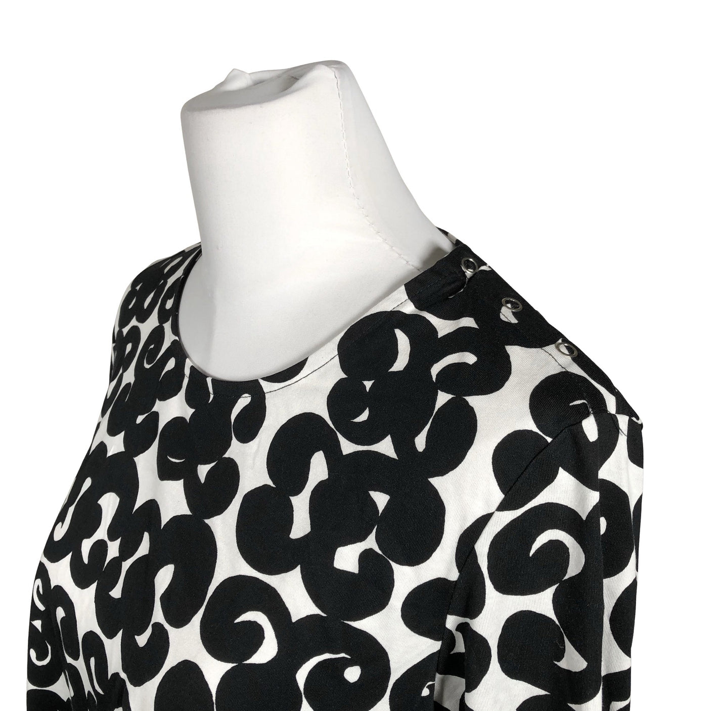 Unisex Marimekko - Trikotaažist kleit, suurus 38 - Valge (3)