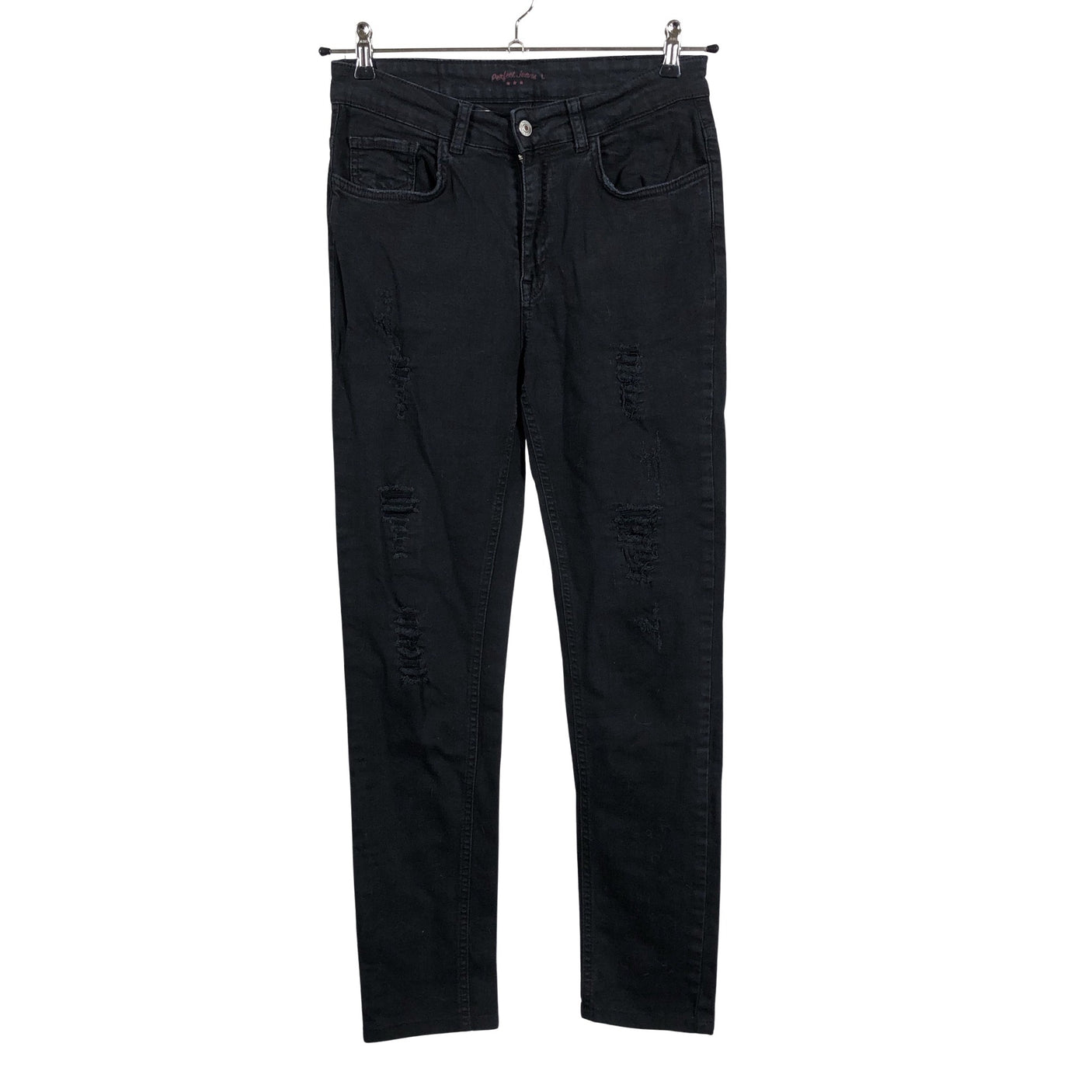 Unisex Perfect Jeans - Teksad, suurus 40 - Must (1)