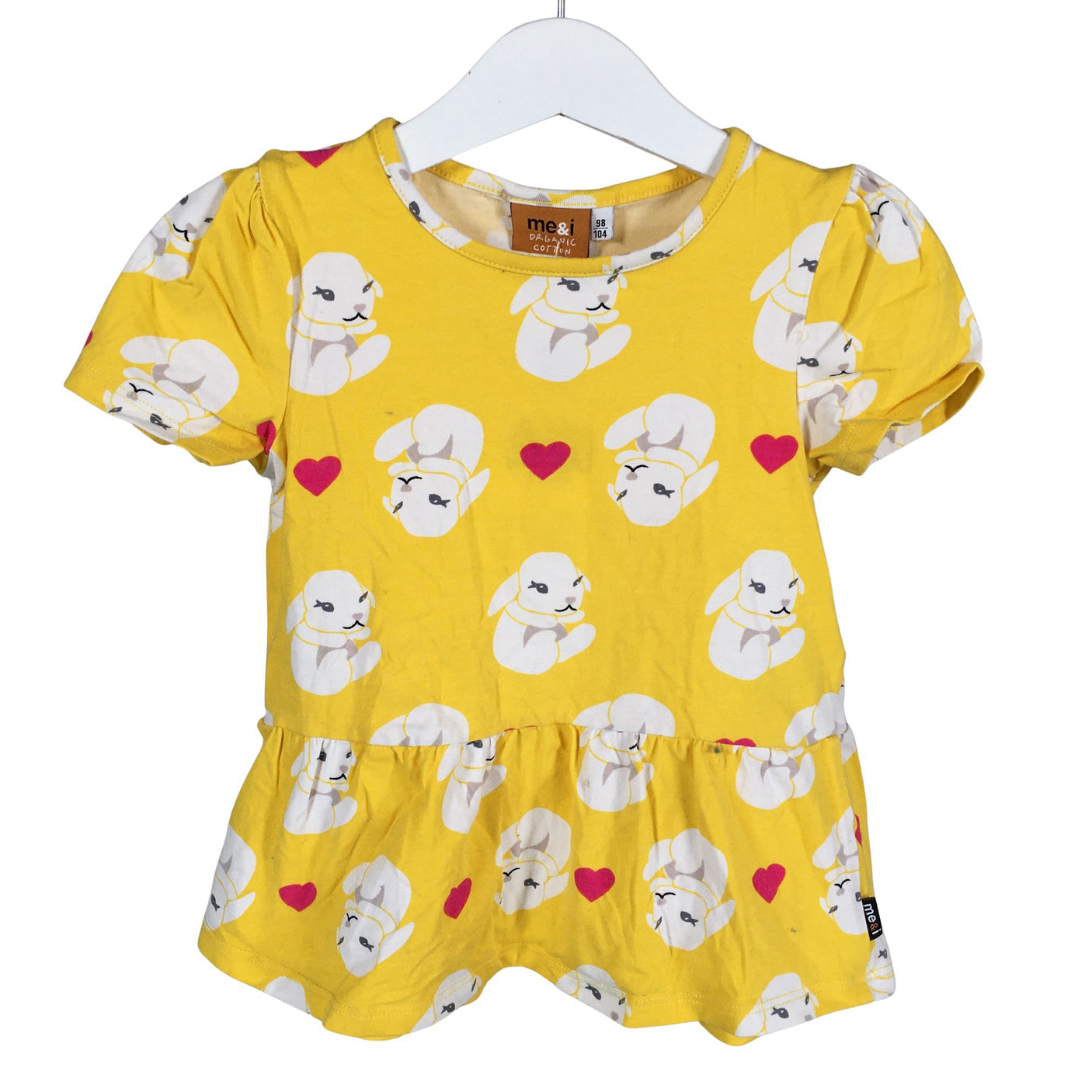 Unisex me&i - Trikotaažist kleit, suurus 92 - 98 - Kollane (1)