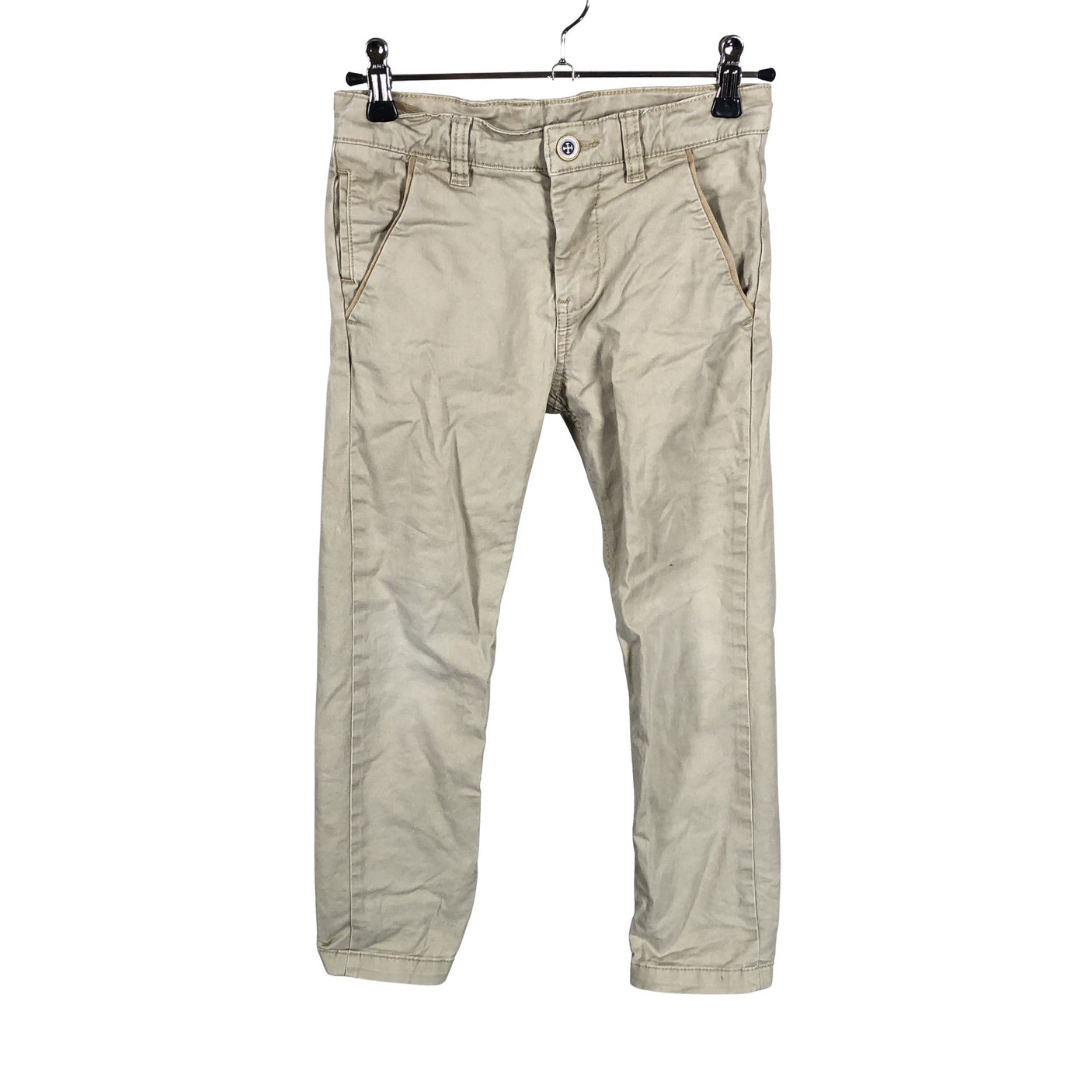 Unisex Polarn O. Pyret - Mittevenivad püksid, suurus 116 - 122 - Beige (1)