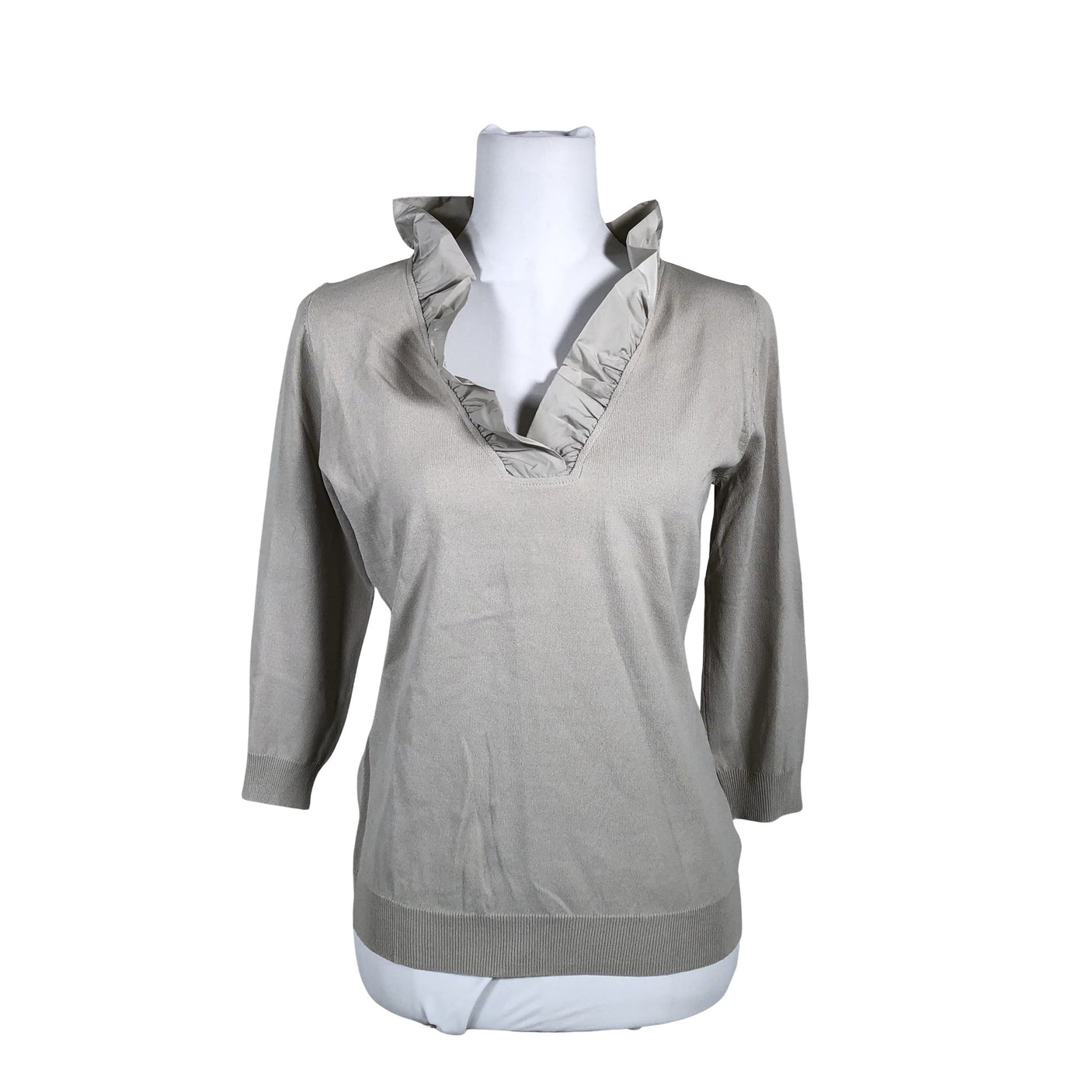 Unisex Anis White - Kampsun, suurus 40 - Hall (1)