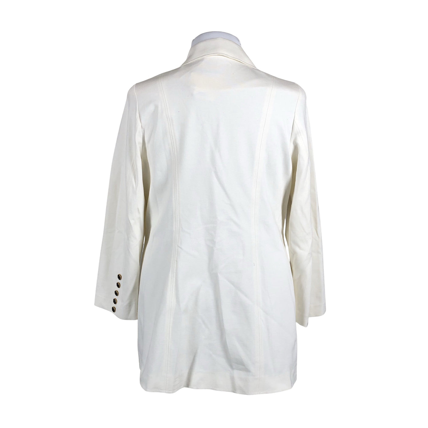 Unisex Muotikuu - Dressikangast jakk, suurus 42 - Looduslik valge (2)