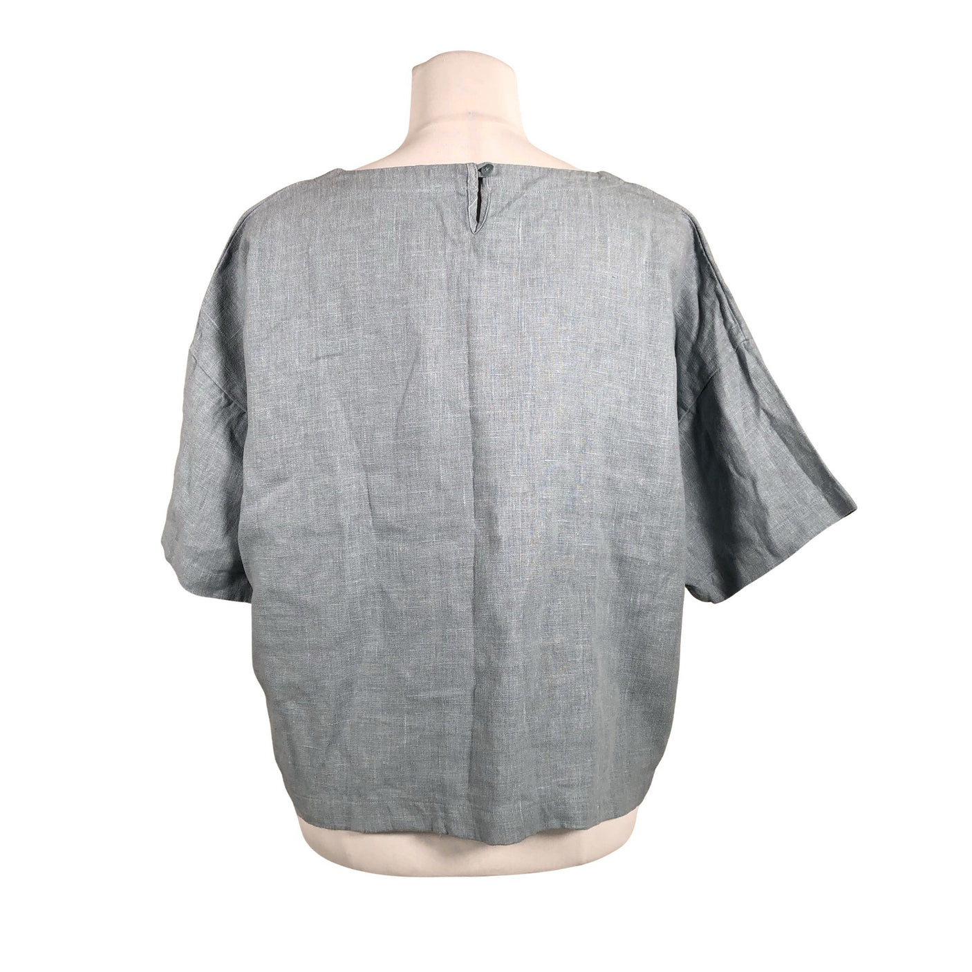 Unisex Puuvillatehdas - Lühikeste käistega pluus, suurus 38 - Helesinine (2)