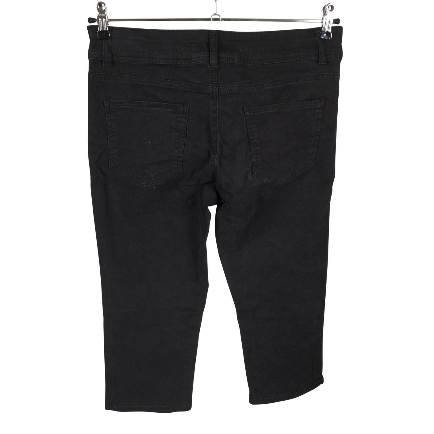 Unisex Soyaconcept - Teksast poolpikad püksid, suurus 44 - Must (2)