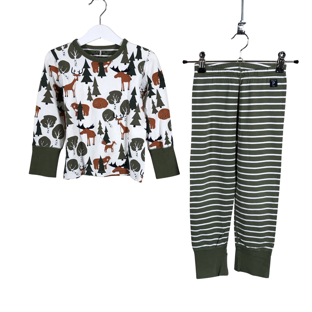 Unisex Polarn O. Pyret - Ööpesu, suurus 98 - 104 - Roheline (1)
