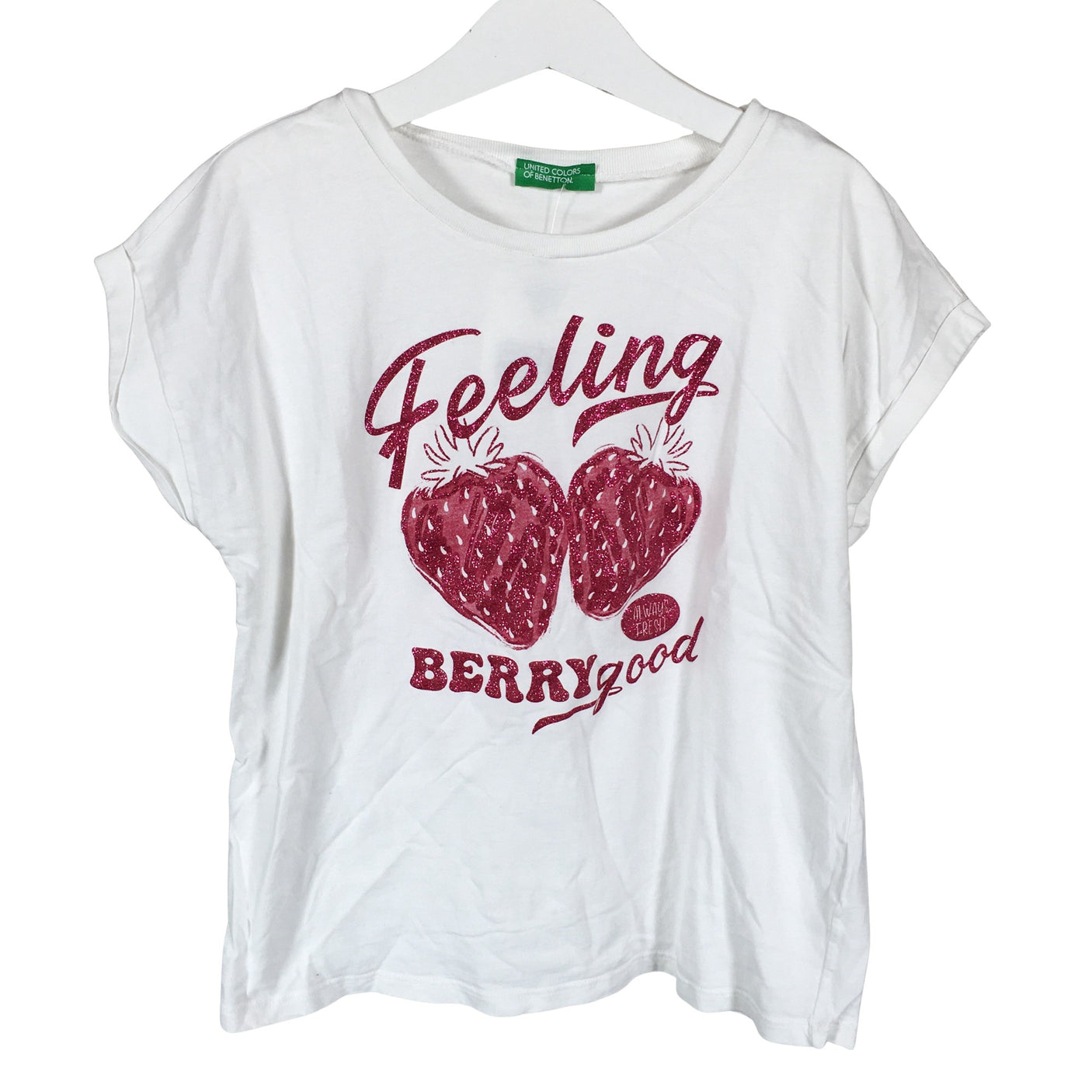Unisex Benetton - T-särk, suurus 140 - 146 - Valge (1)