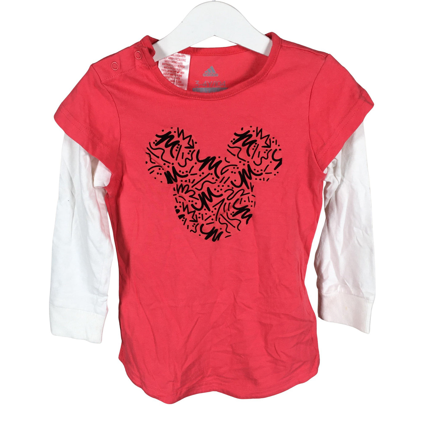 Unisex Adidas - Trikotaažist pluus, suurus 98 - 104 - Punane (1)