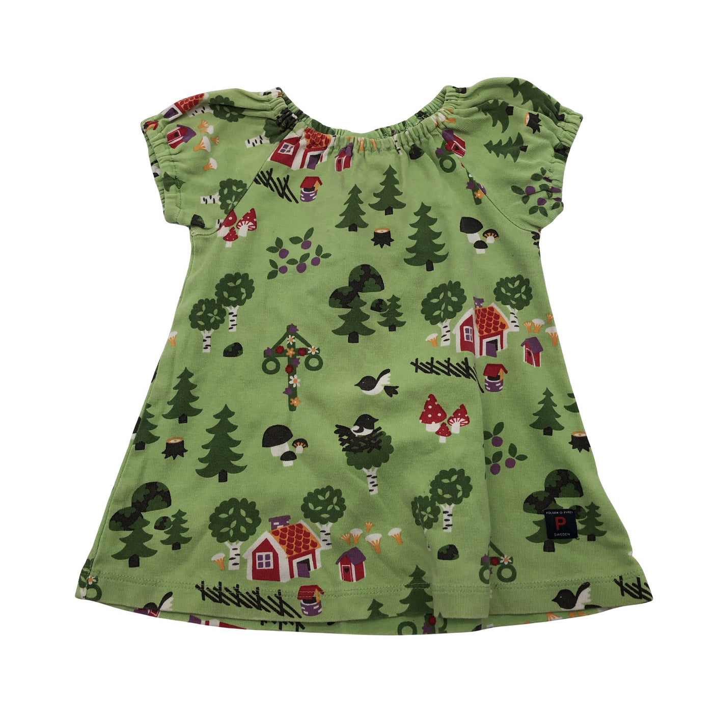 Unisex Polarn O. Pyret - Trikotaažist kleit, suurus 62 - 68 - Roheline (1)