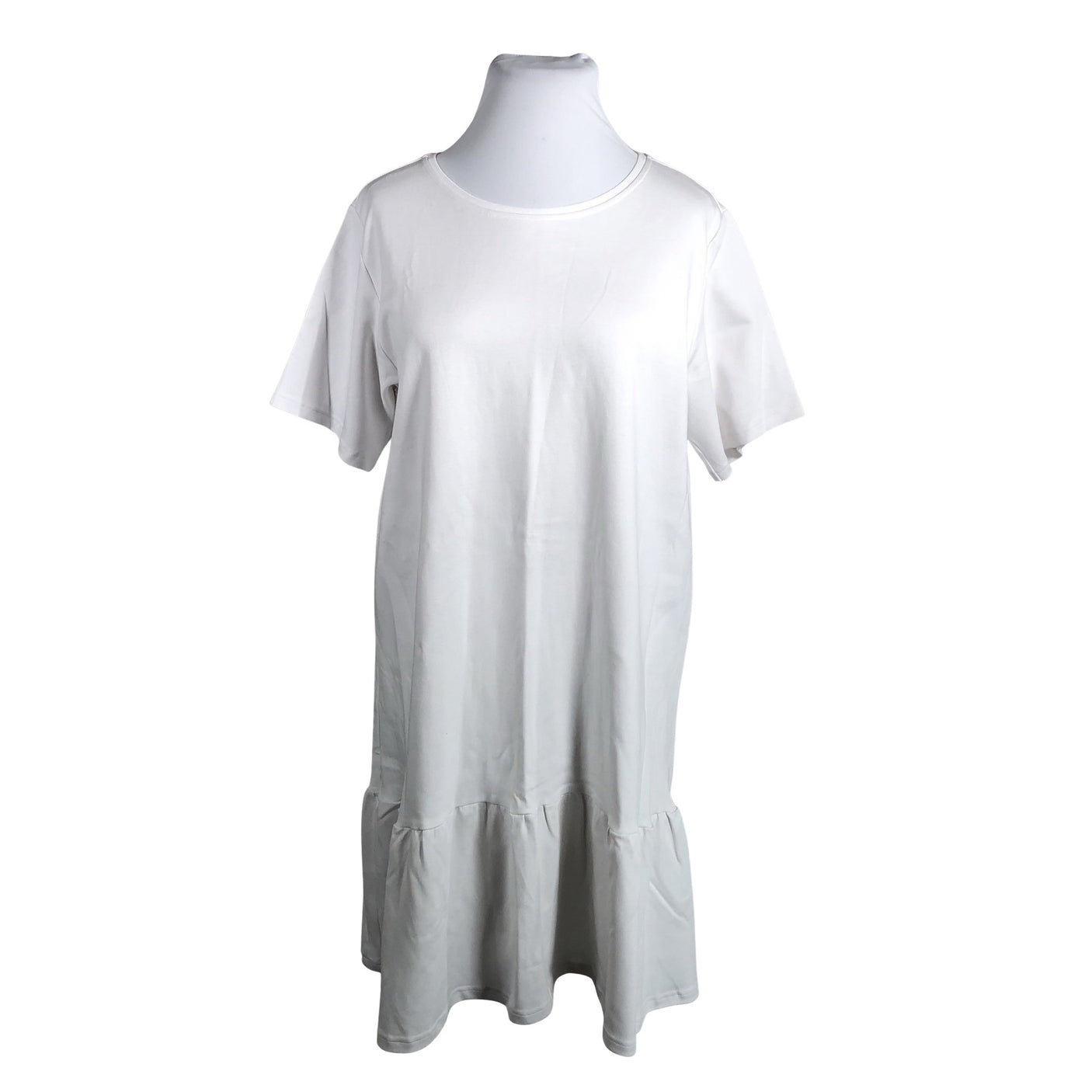 Unisex Kaiko - Trikotaažist kleit, suurus 42 - Valge (1)