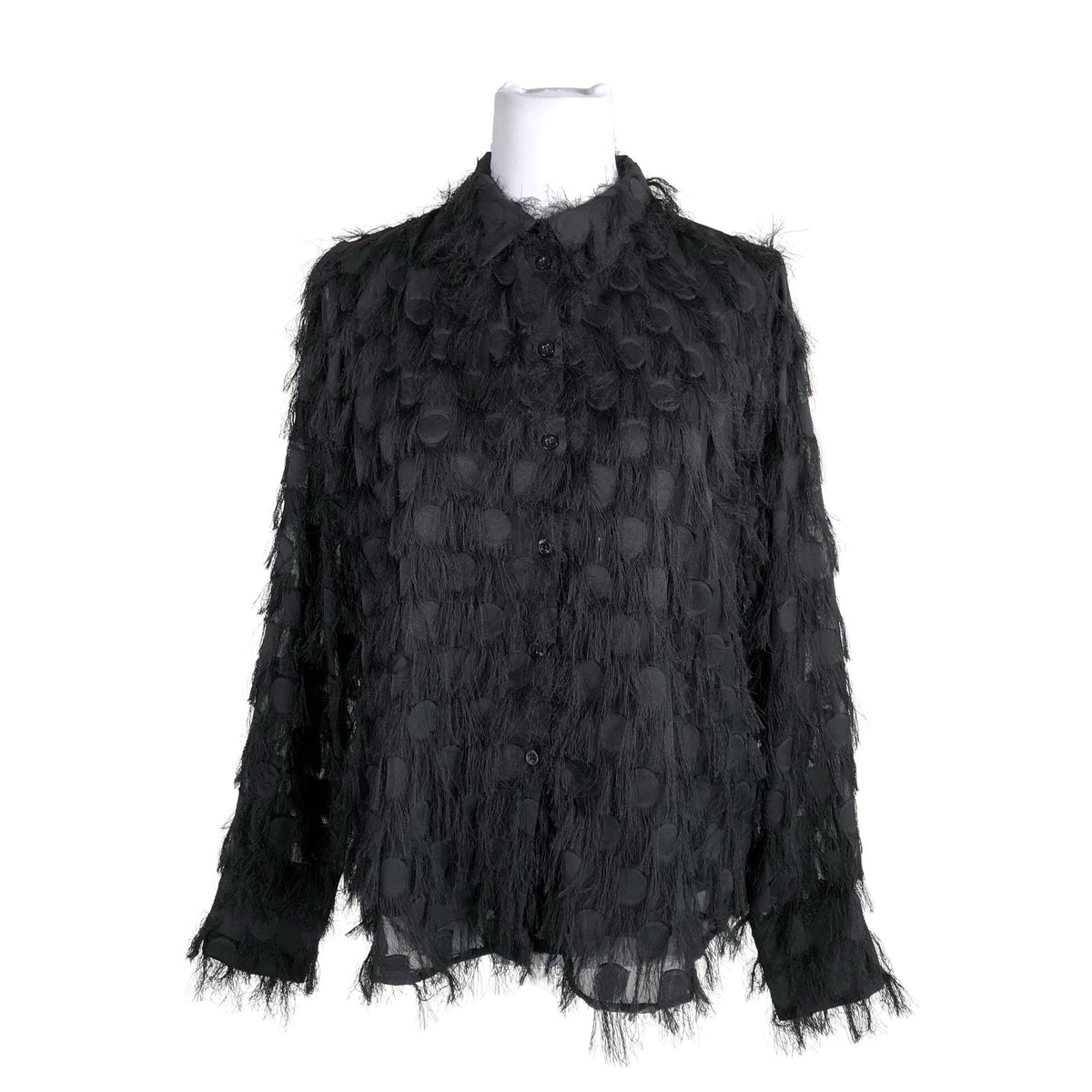 Unisex Rich & Royal - Lühikeste käistega pluus, suurus 38 - Must (1)
