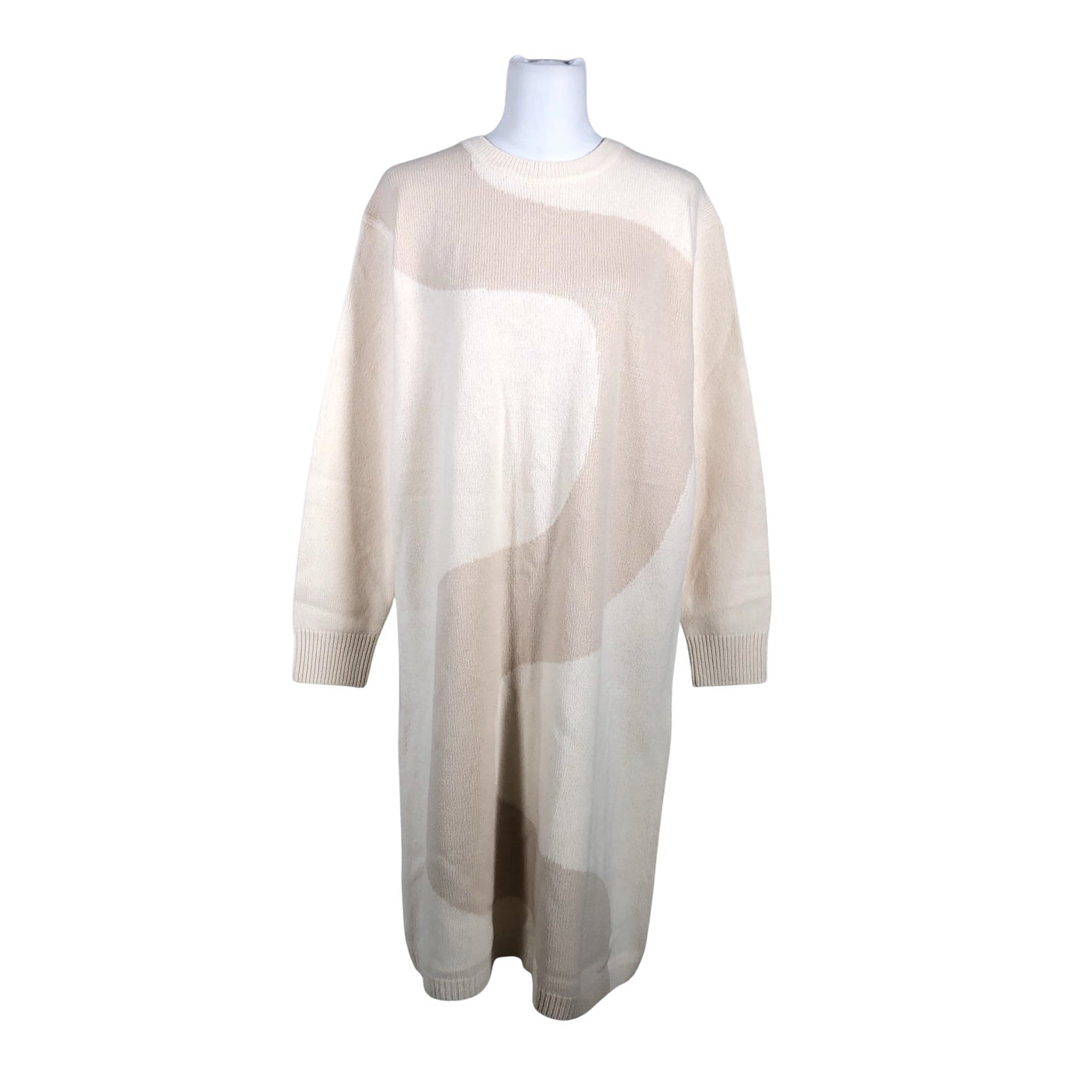 Unisex Uniqlo - Kootud kleit, suurus 40 - Beige (1)