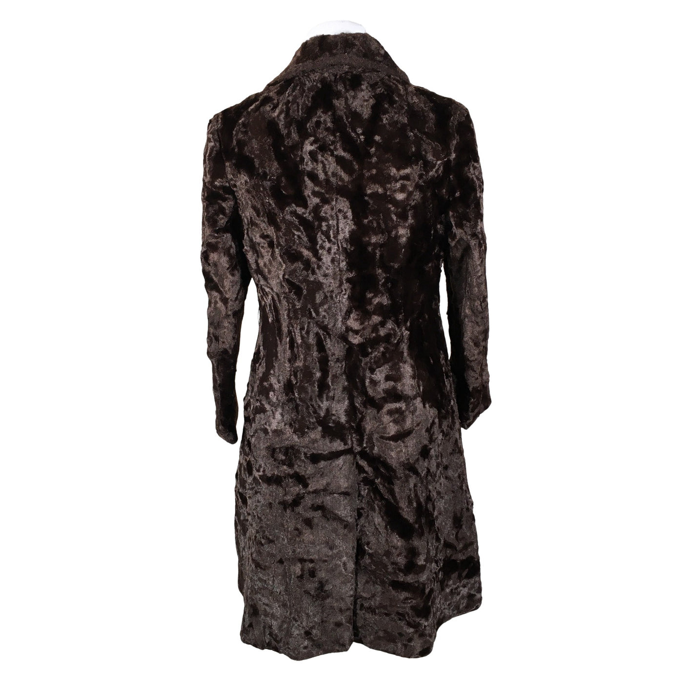 Unisex Dixi Coat - Kunstkarusnahast mantel, suurus 38 - Pruun (2)