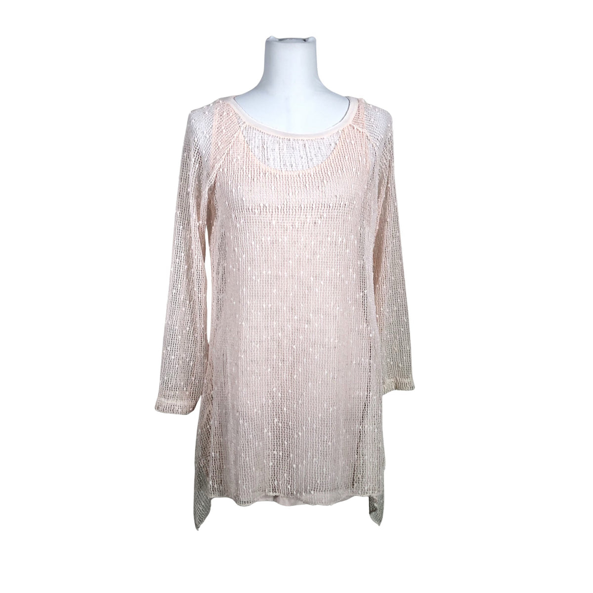 Unisex New Collection - Kootud tuunika, suurus 40 - Heleroosa (1)