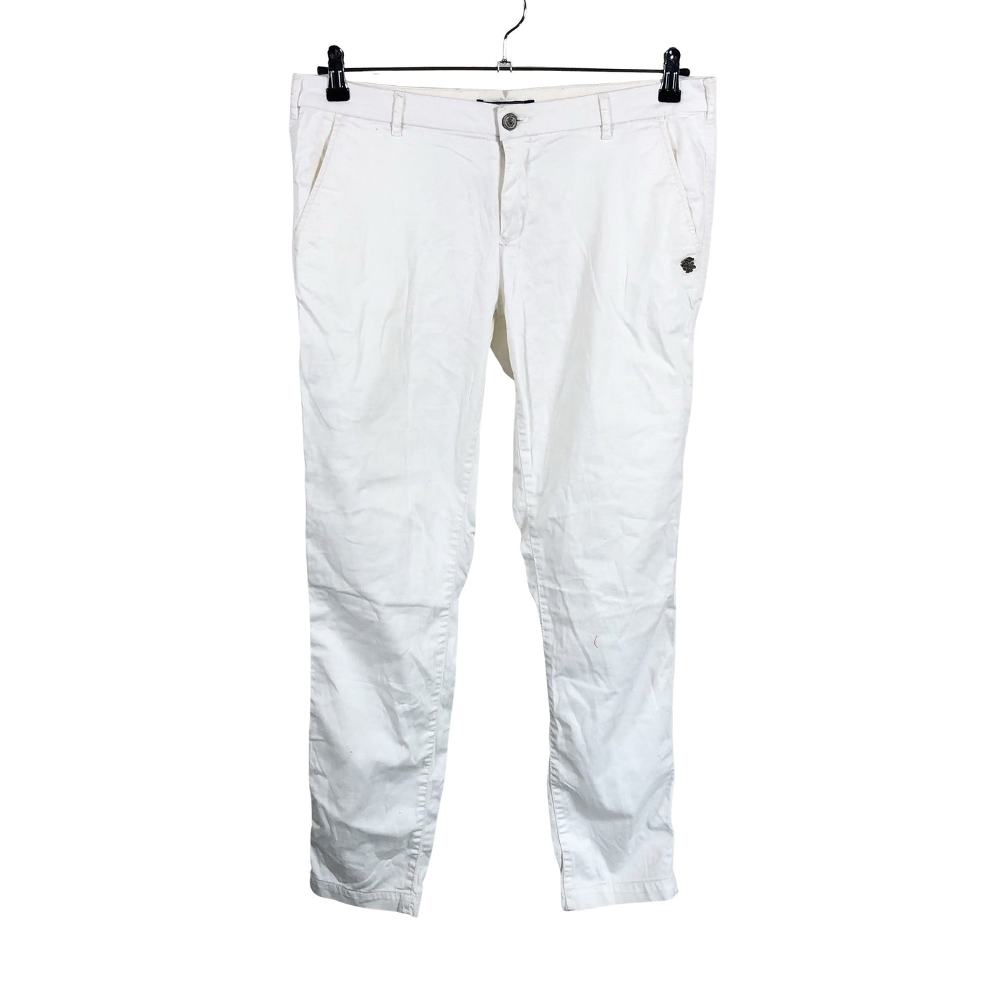 Unisex Maison Scotch - Mittevenivad püksid, suurus W32 - Valge (1)
