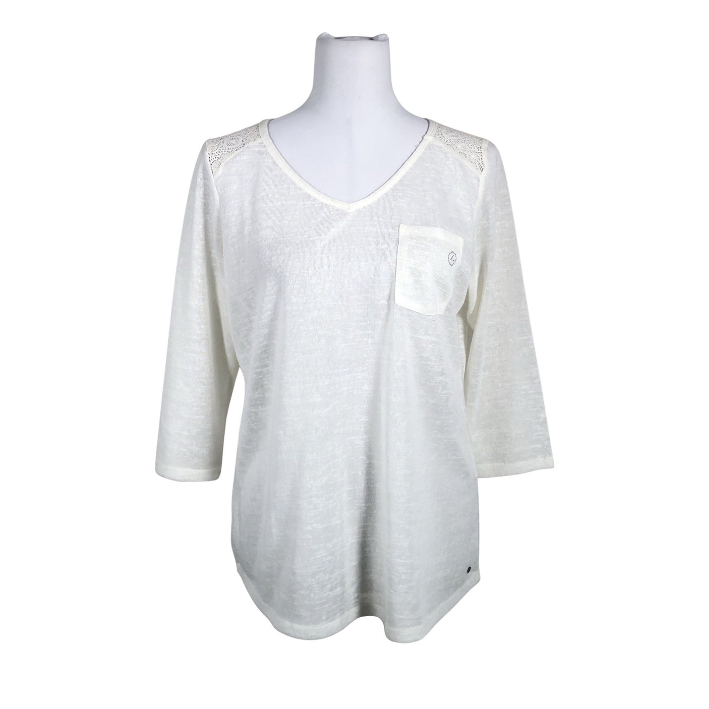 Unisex Luhta - Trikotaažist pluus, suurus 38 - Looduslik valge (1)