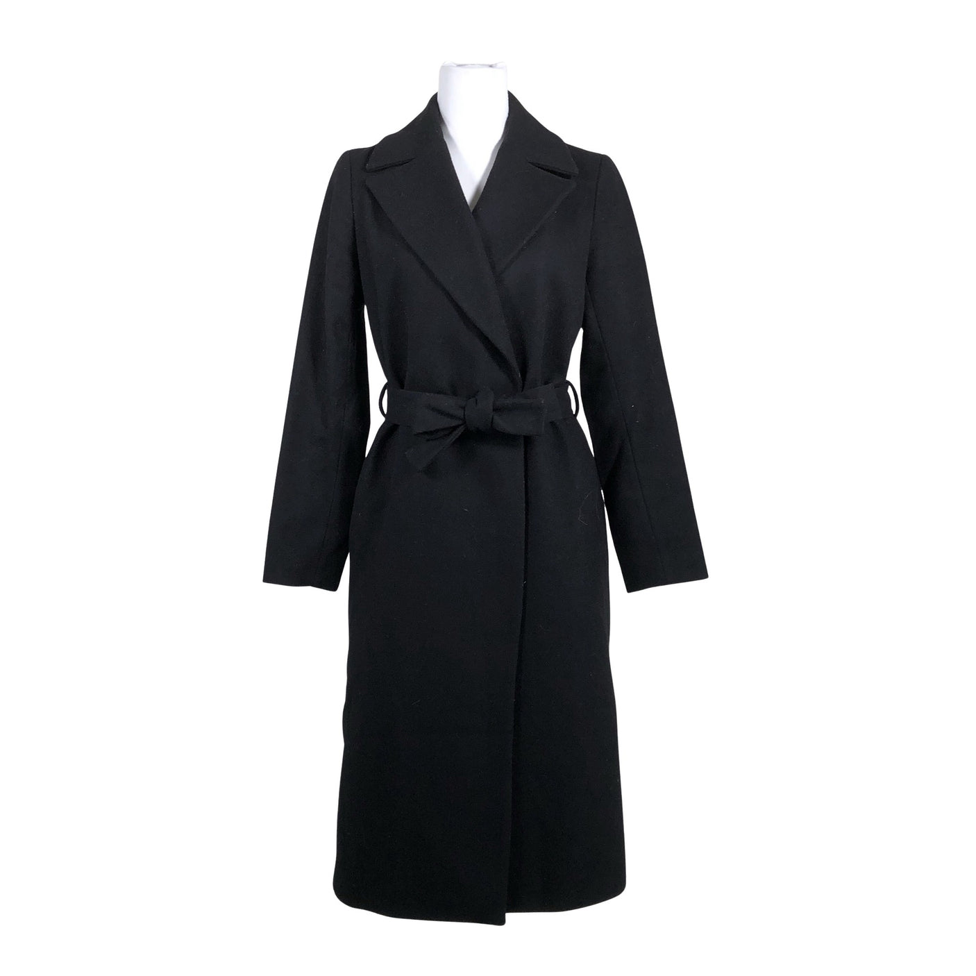 Unisex Massimo Dutti - Villane mantel, suurus 38 - Must (1)