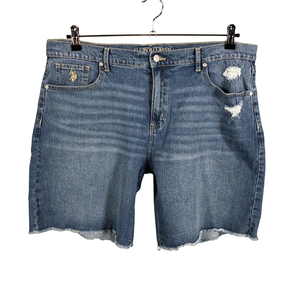 Unisex U.S. Polo Assn. - Teksast lühikesed püksid, suurus 44 - Sinine (1)