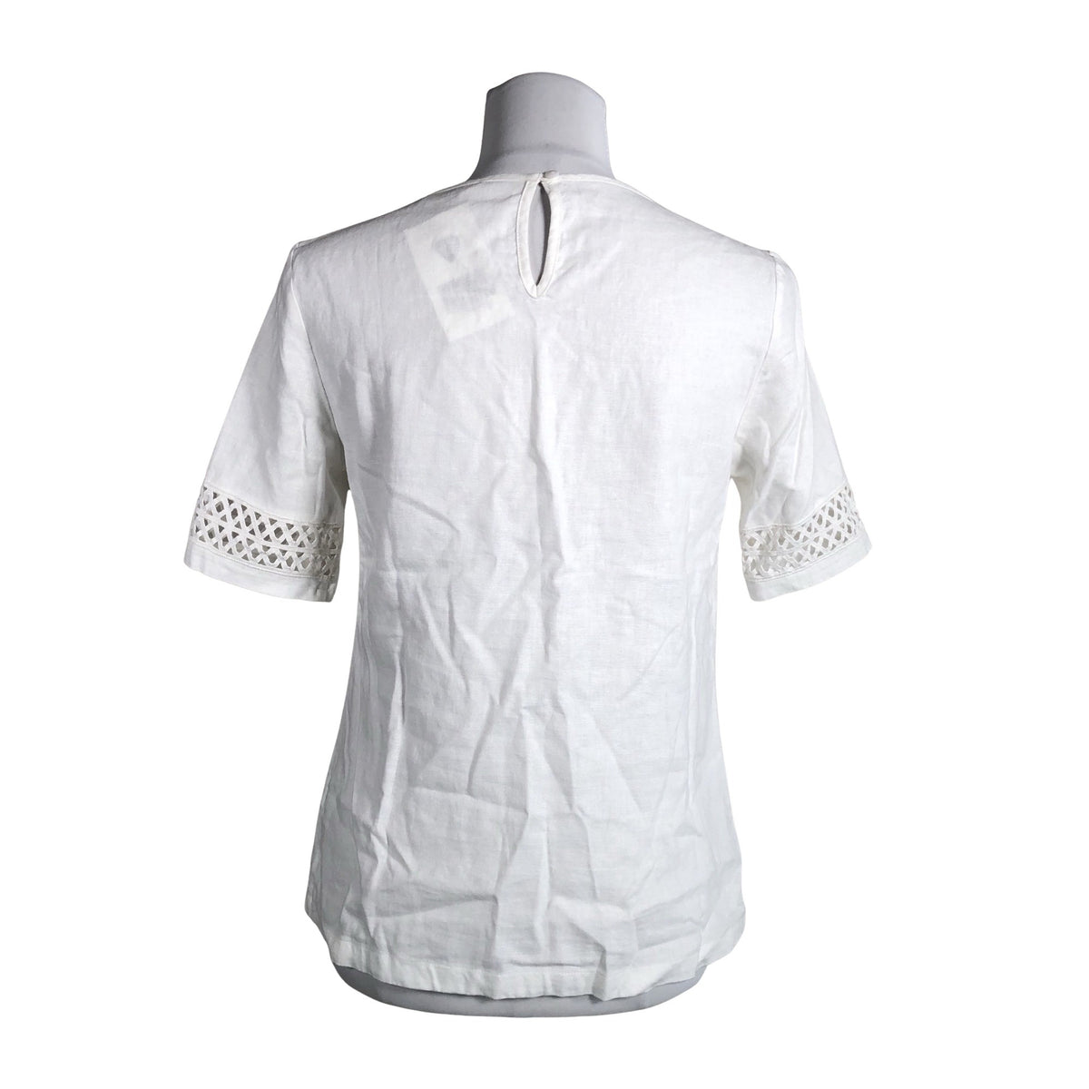 Unisex Marks&Spencer - Lühikeste käistega pluus, suurus 36 - Valge (2)