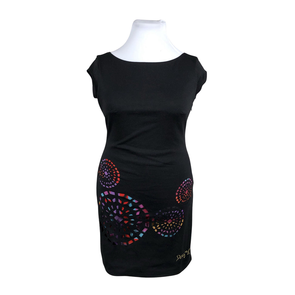 Unisex Desigual - Trikotaažist kleit, suurus 42 - Must (1)