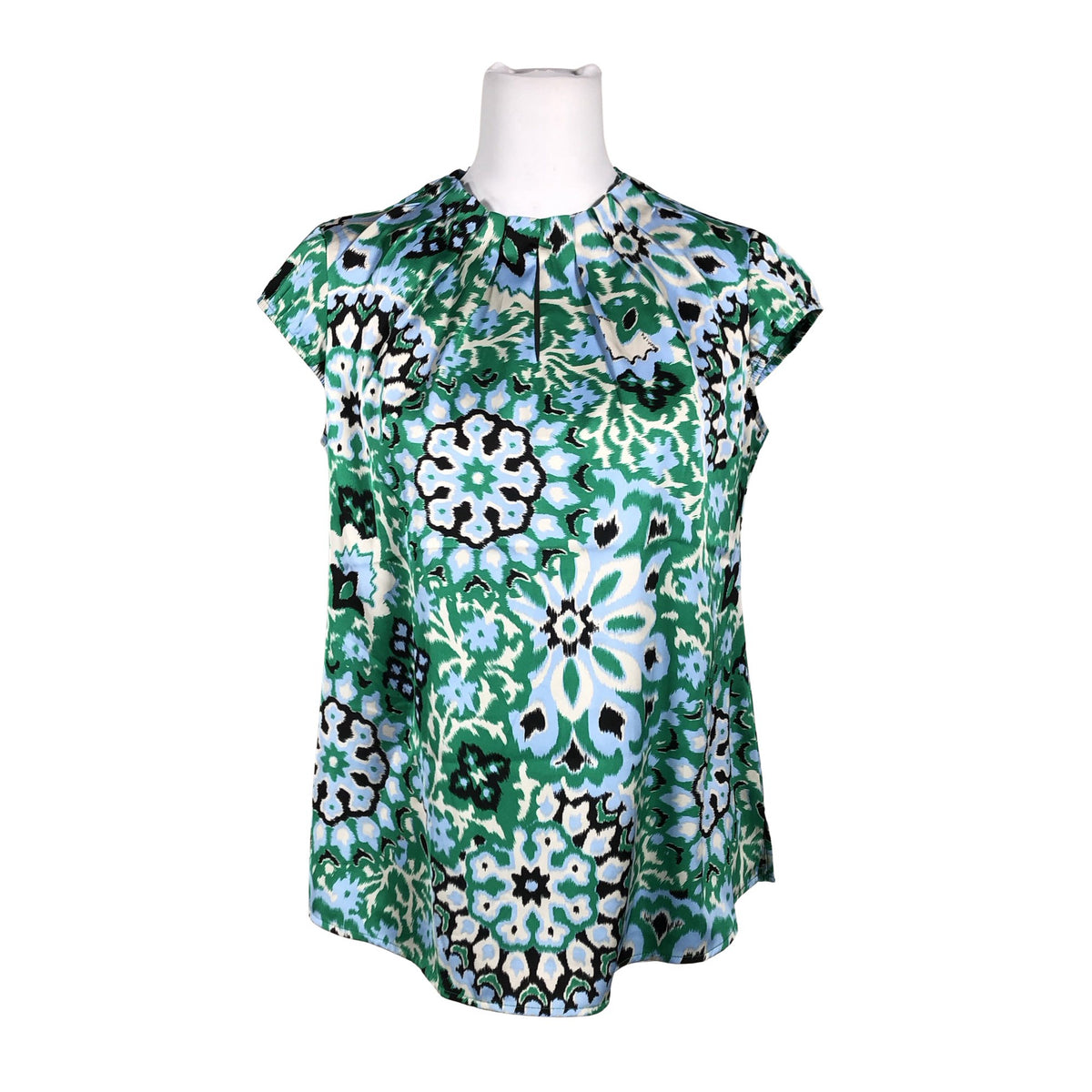 Unisex Comma - Lühikeste käistega pluus, suurus 38 - Roheline (1)