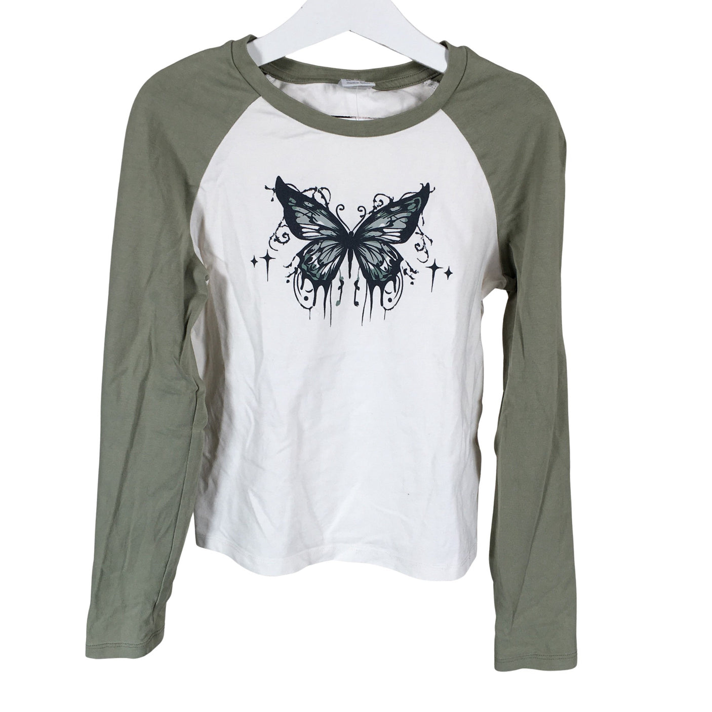 Unisex Lindex - Trikotaažist pluus, suurus 134 - 140 - Roheline (1)