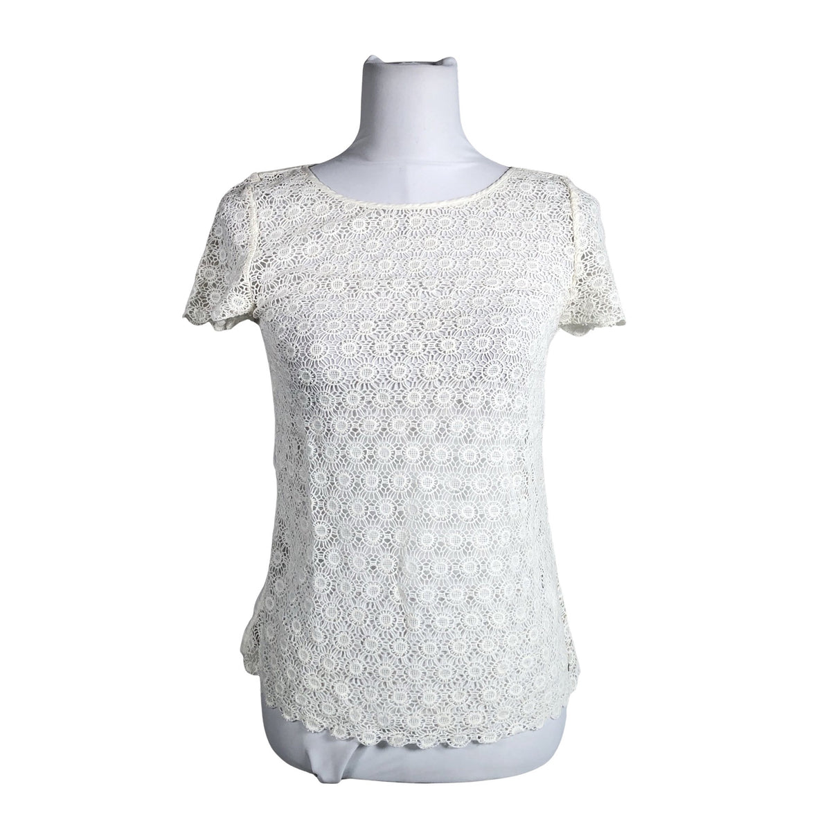Unisex Tommy Hilfiger - Lühikeste käistega pluus, suurus 36 - Looduslik valge (1)