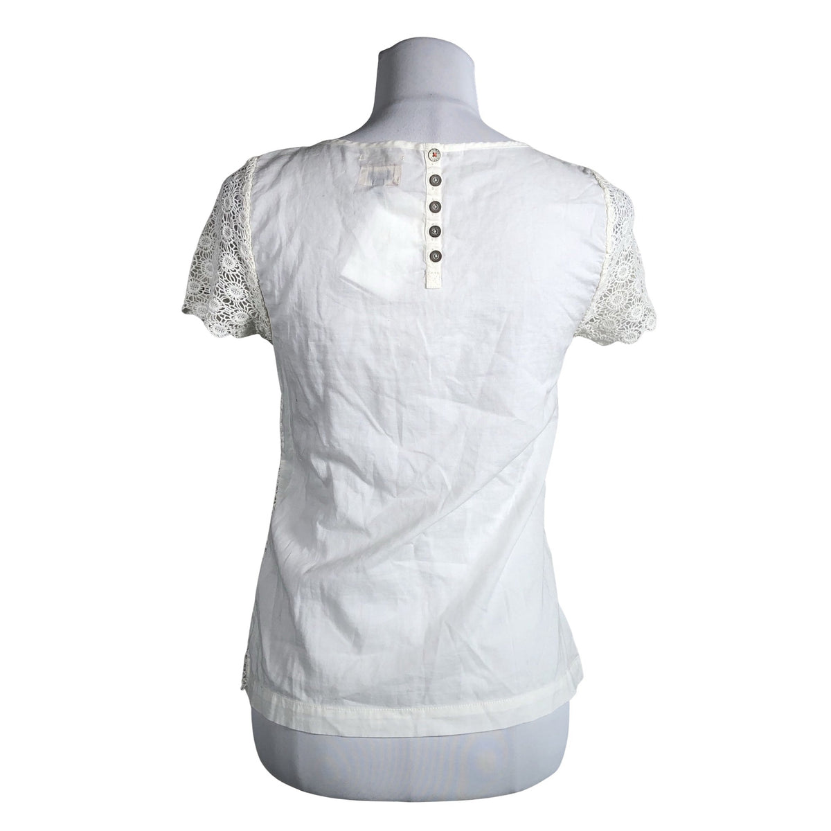 Unisex Tommy Hilfiger - Lühikeste käistega pluus, suurus 36 - Looduslik valge (2)