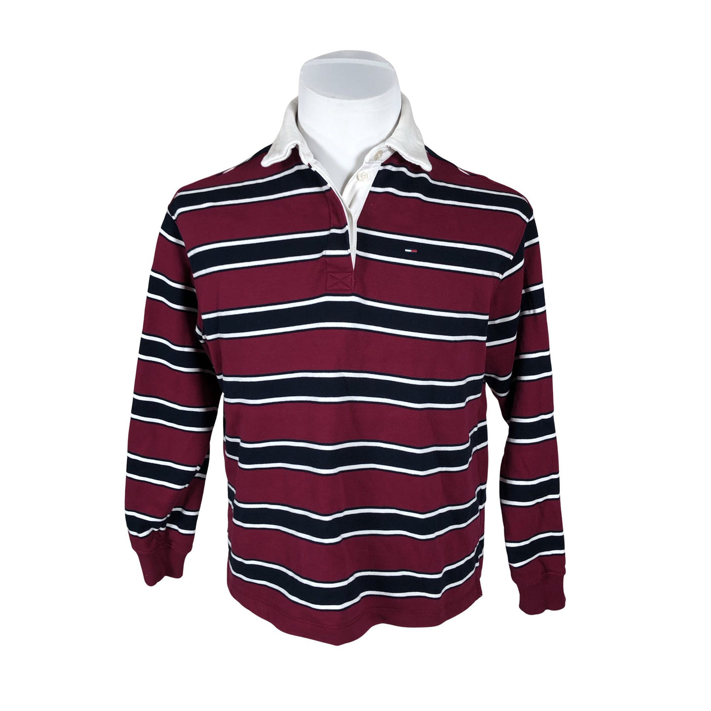 Unisex Tommy Jeans (Tommy Hilfiger) - Dressikangast pluus, suurus S - Punane (1)