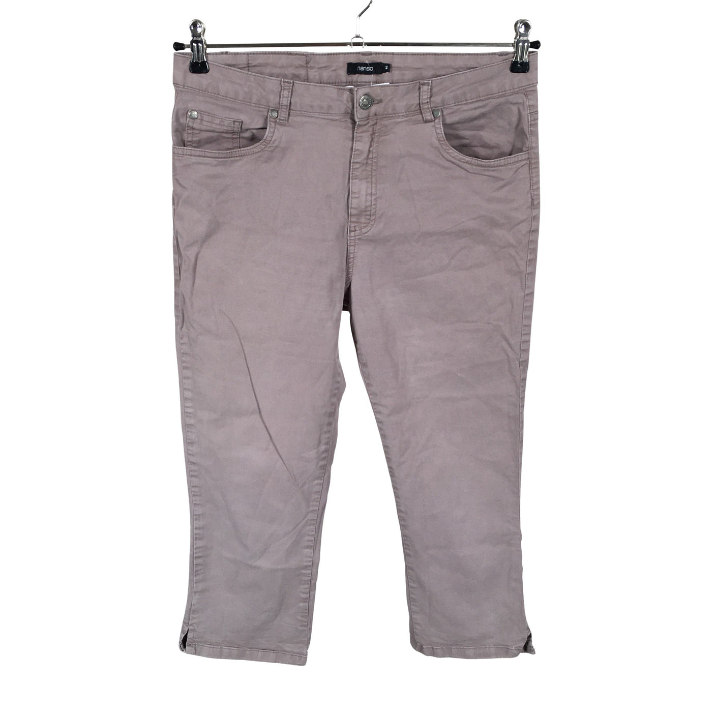 Unisex Nanso - Mittevenivad poolpikad püksid, suurus 40 - Pruun (1)