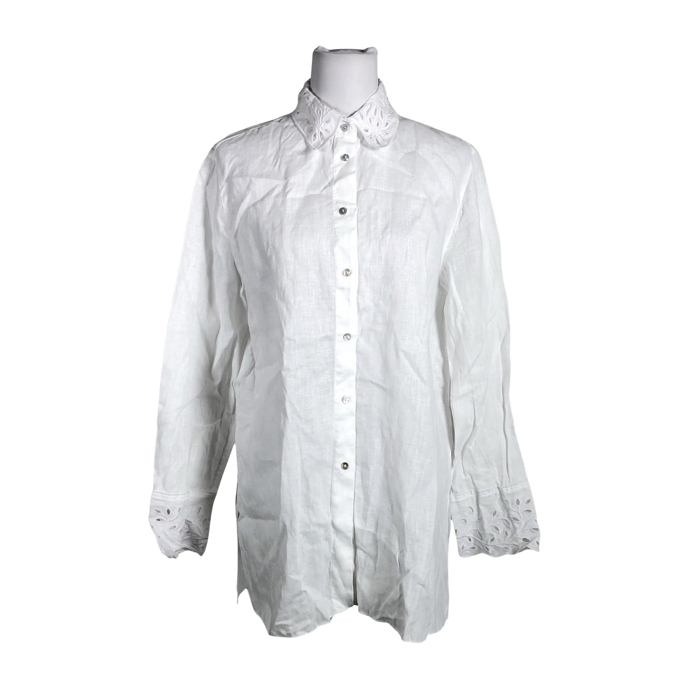 Unisex Massimo Dutti - Triiksärk, suurus 40 - Valge (1)