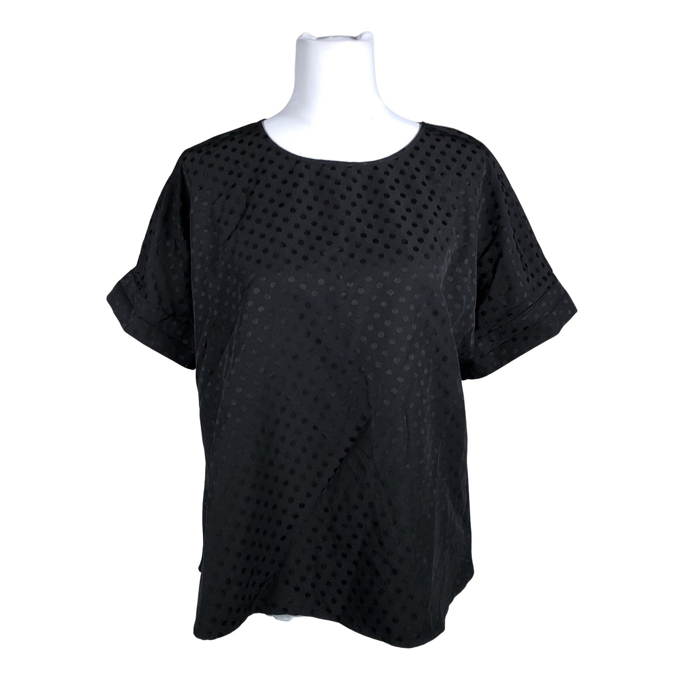 Unisex Nanso - Lühikeste käistega pluus, suurus 40 - Must (1)