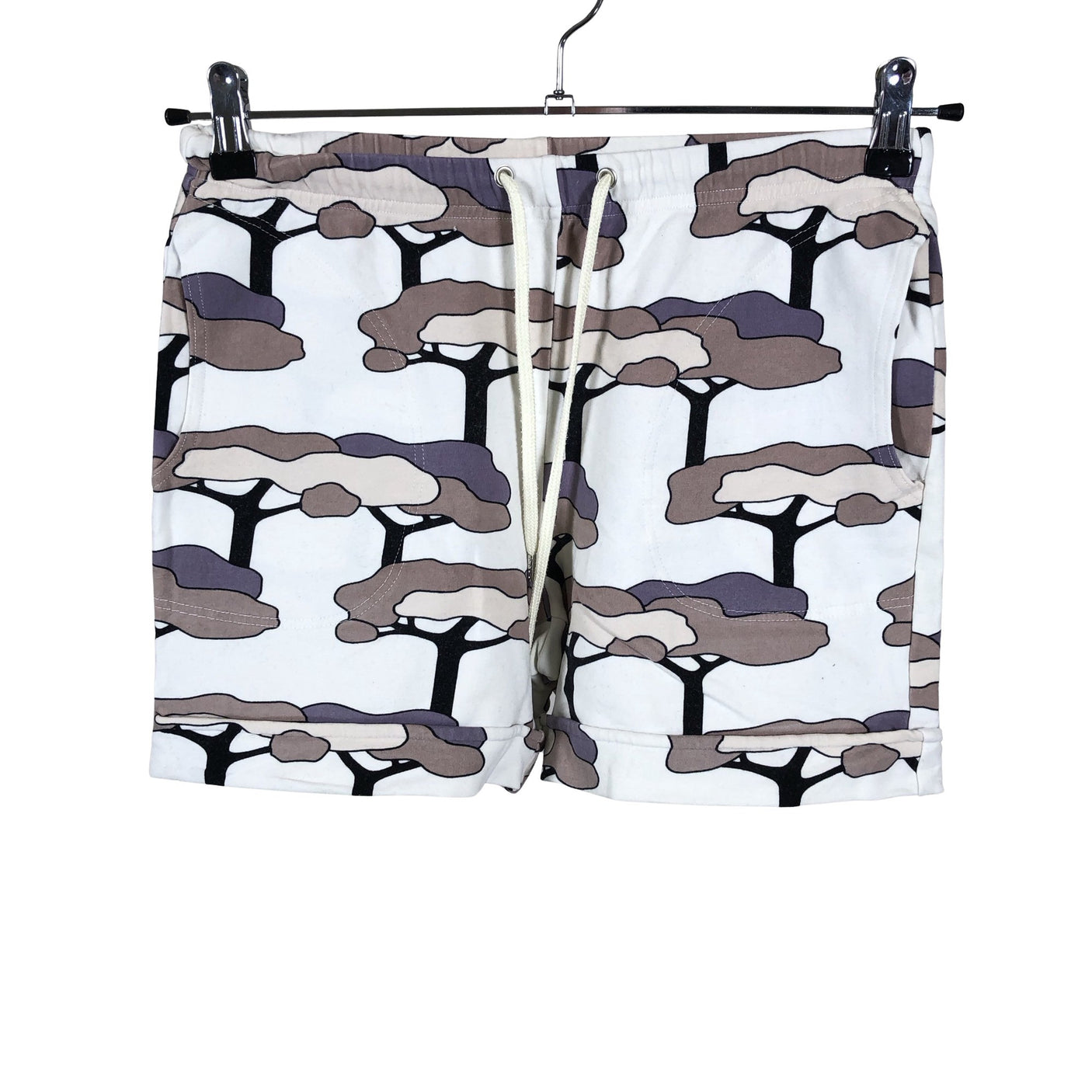 Unisex Marimekko - Dressikangast lühikesed püksid, suurus 38 - Valge (1)