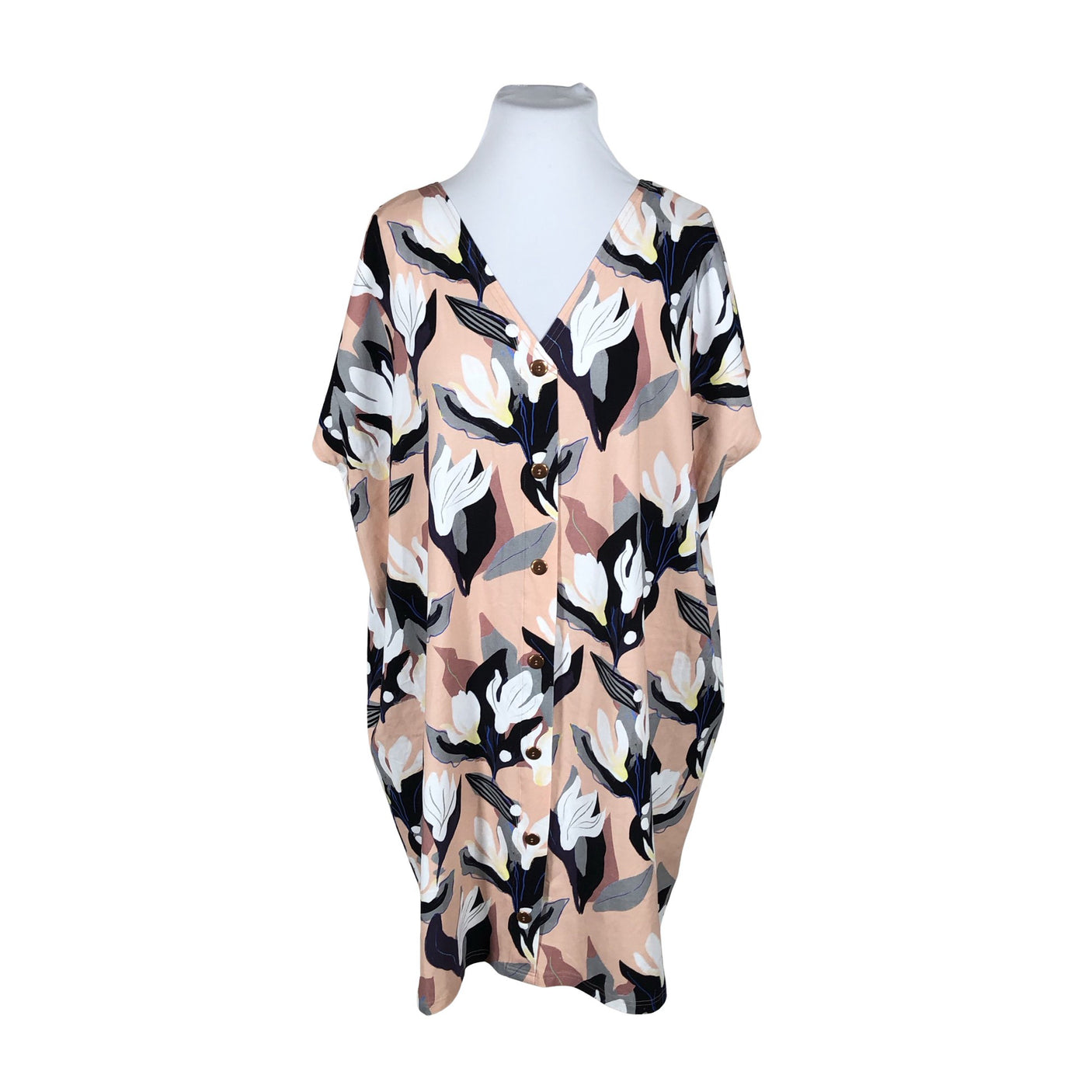 Unisex Aarrelabel - Trikotaažist kleit, suurus 48 - Heleroosa (1)
