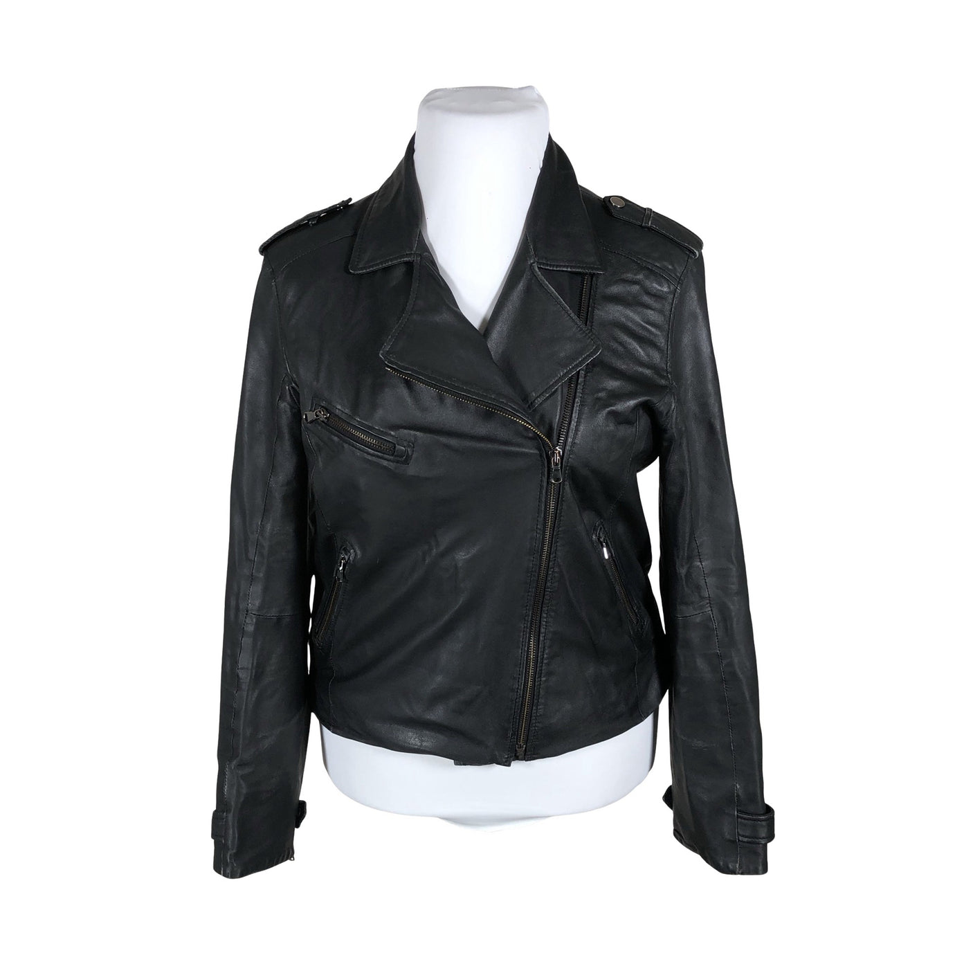 Unisex Friitala - Nahktagi, suurus 44 - Must (1)
