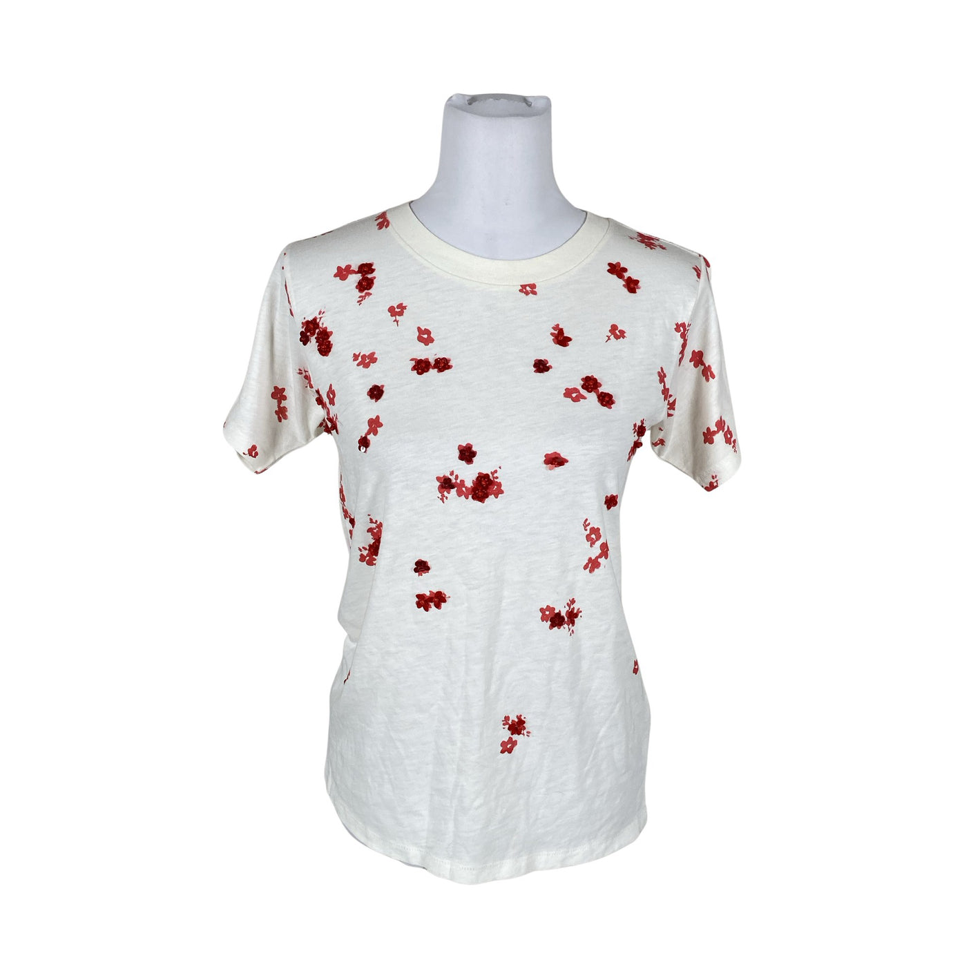 Unisex J.Crew - T-särk, suurus 36 - Looduslik valge (1)