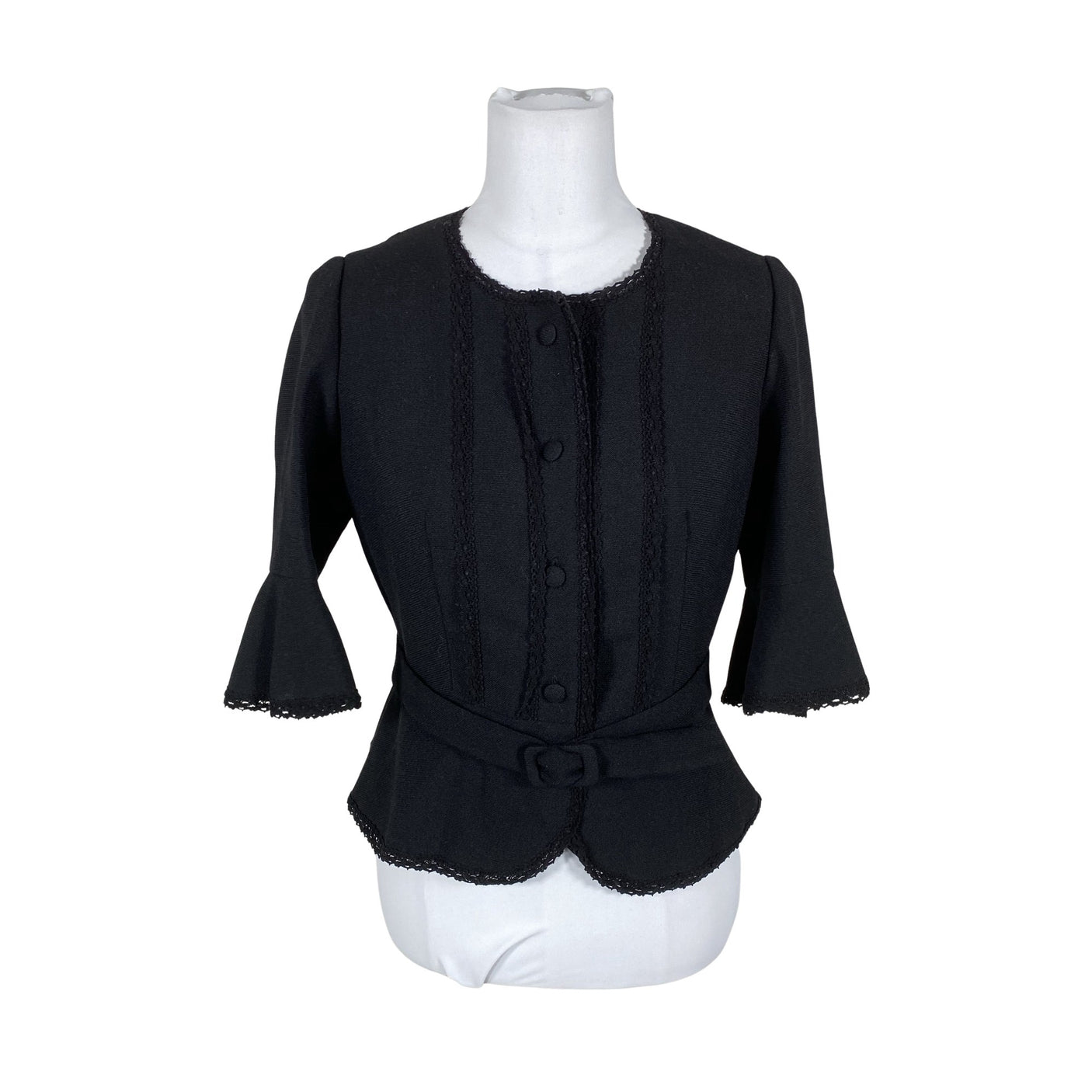Unisex Kirjokangas - Jakk, suurus 38 - Must (1)