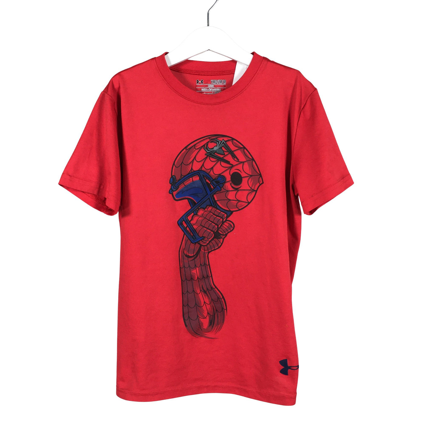 Unisex Under Armour - Spordisärk, lühikesed käised, suurus 140 - 146 - Punane (1)
