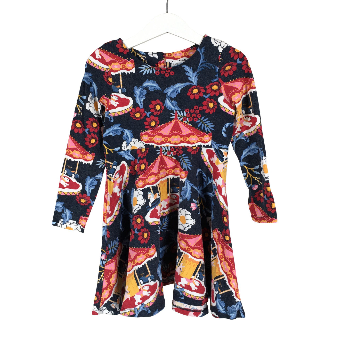 Unisex Polarn O. Pyret - Trikotaažist kleit, suurus 98 - 104 - Sinine (1)
