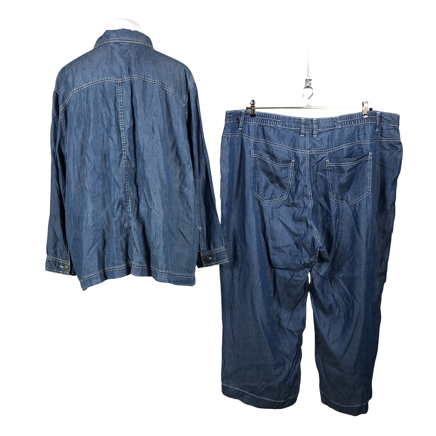 Unisex Sheego - Mittevenivad püksid, suurus 52 - Sinine (2)